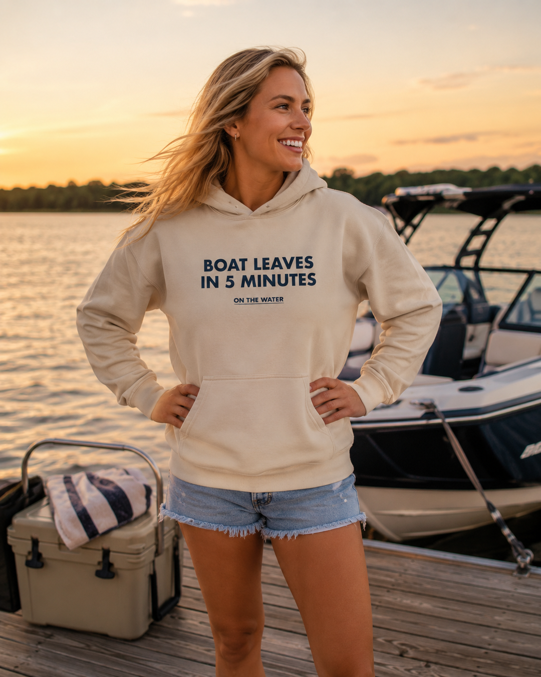Boat Leaves In 5 Minutes Hoodie