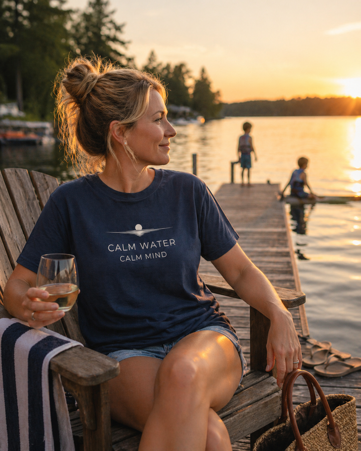 Calm Water Calm Mind – Premium Lake Shirt