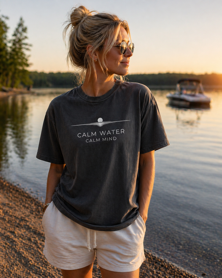 Calm Water Calm Mind – Premium Lake Shirt